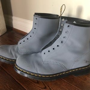 Doc Martens 23932 gray, men’s 10, NO laces